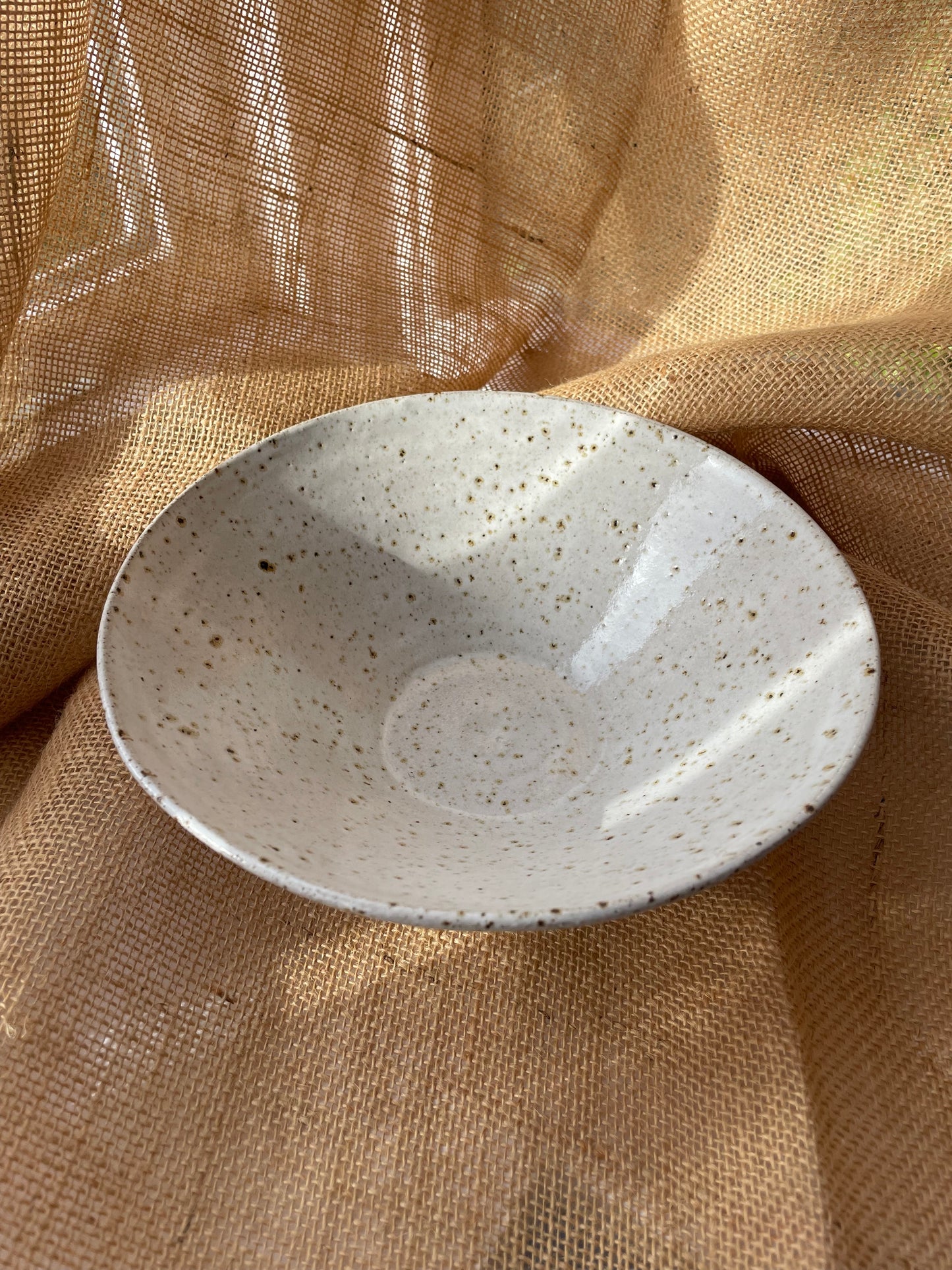 Bowl in white, handmade ceramics
