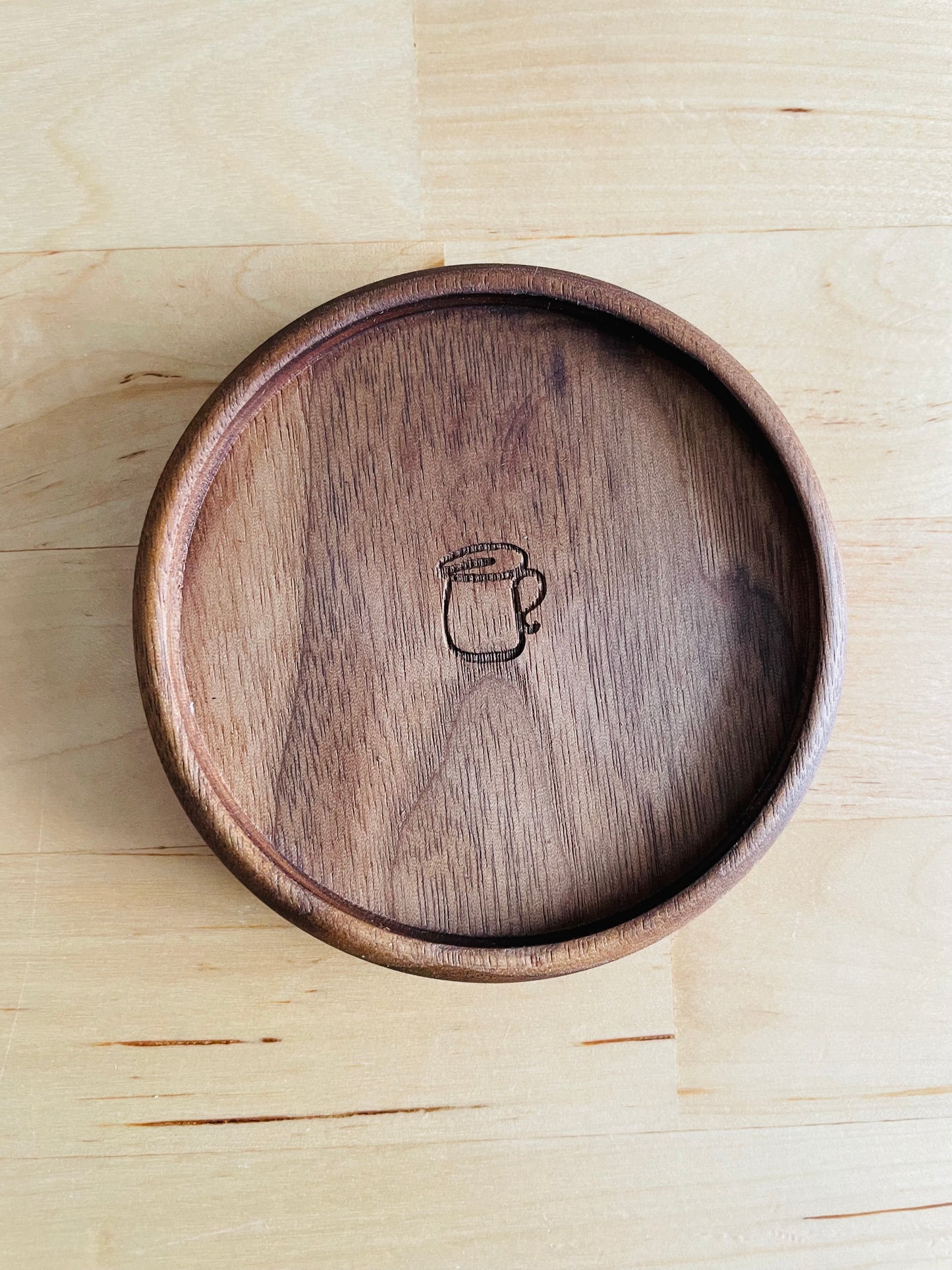 Coaster in wood