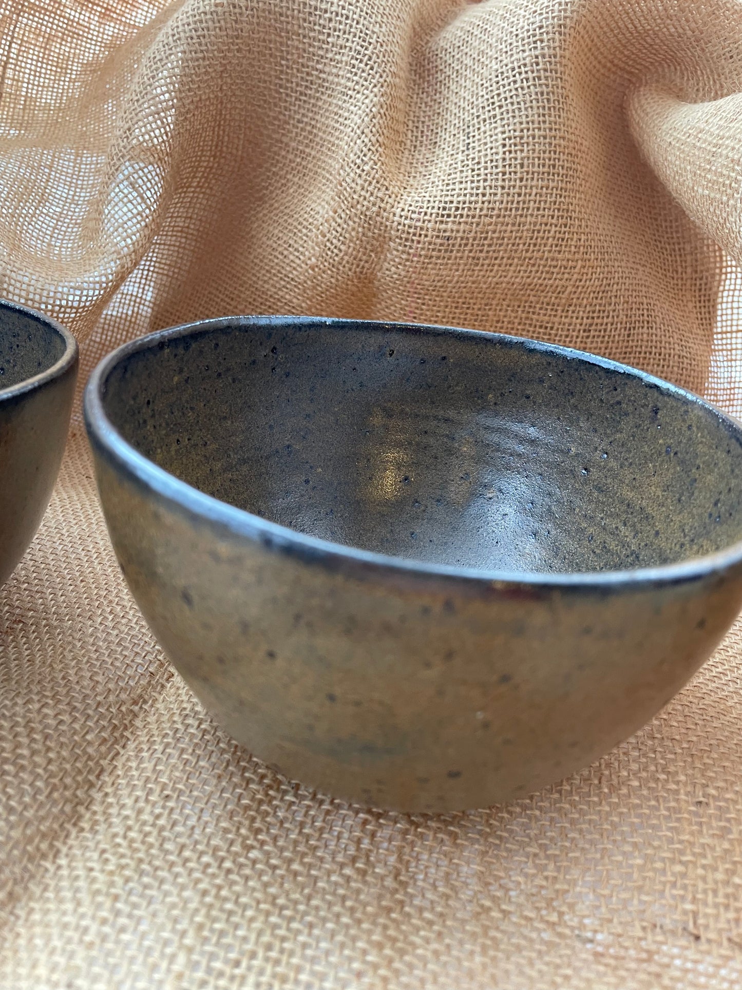 Bowl in matt brown, handmade ceramics