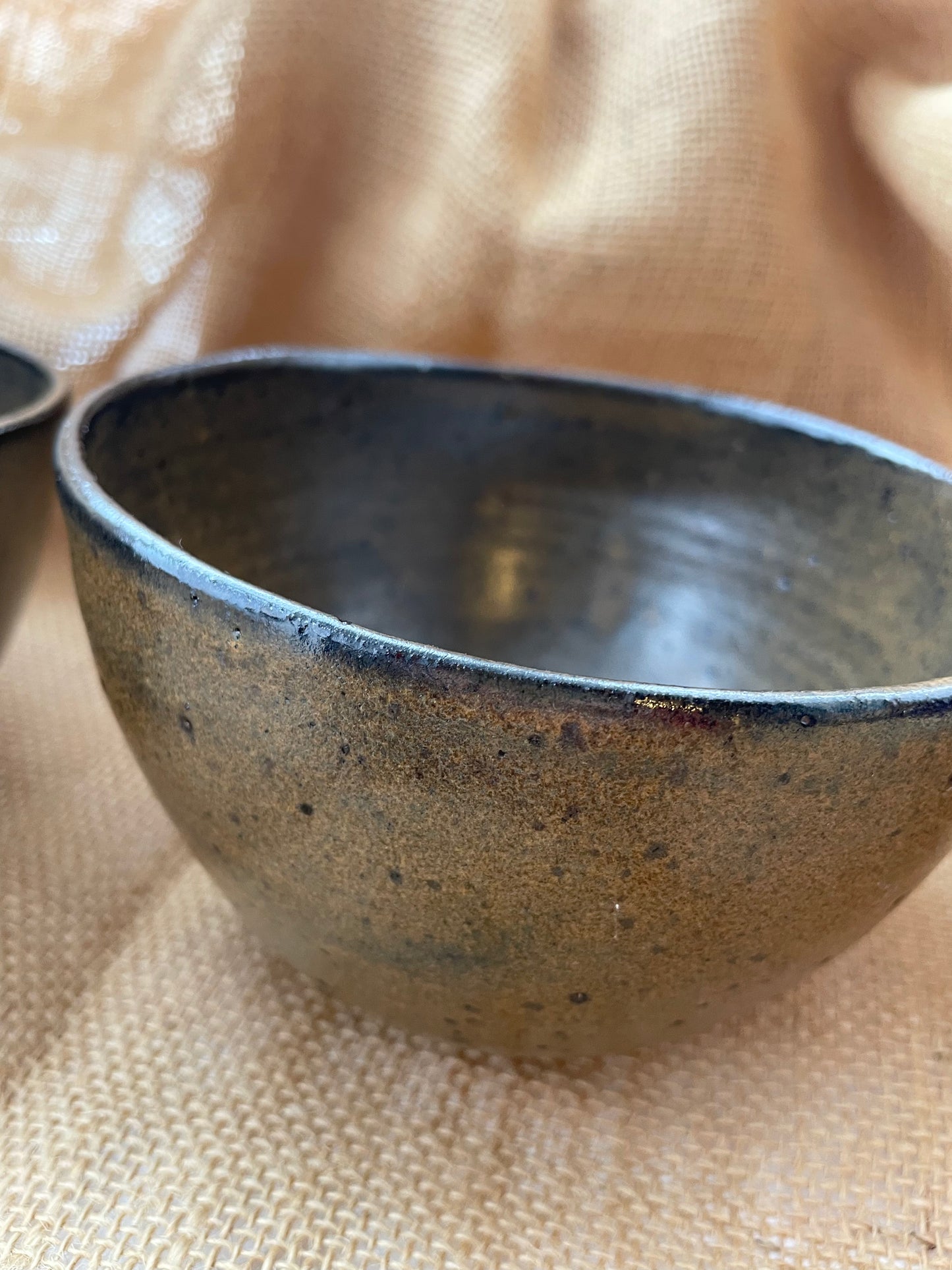 Bowl in matt brown, handmade ceramics
