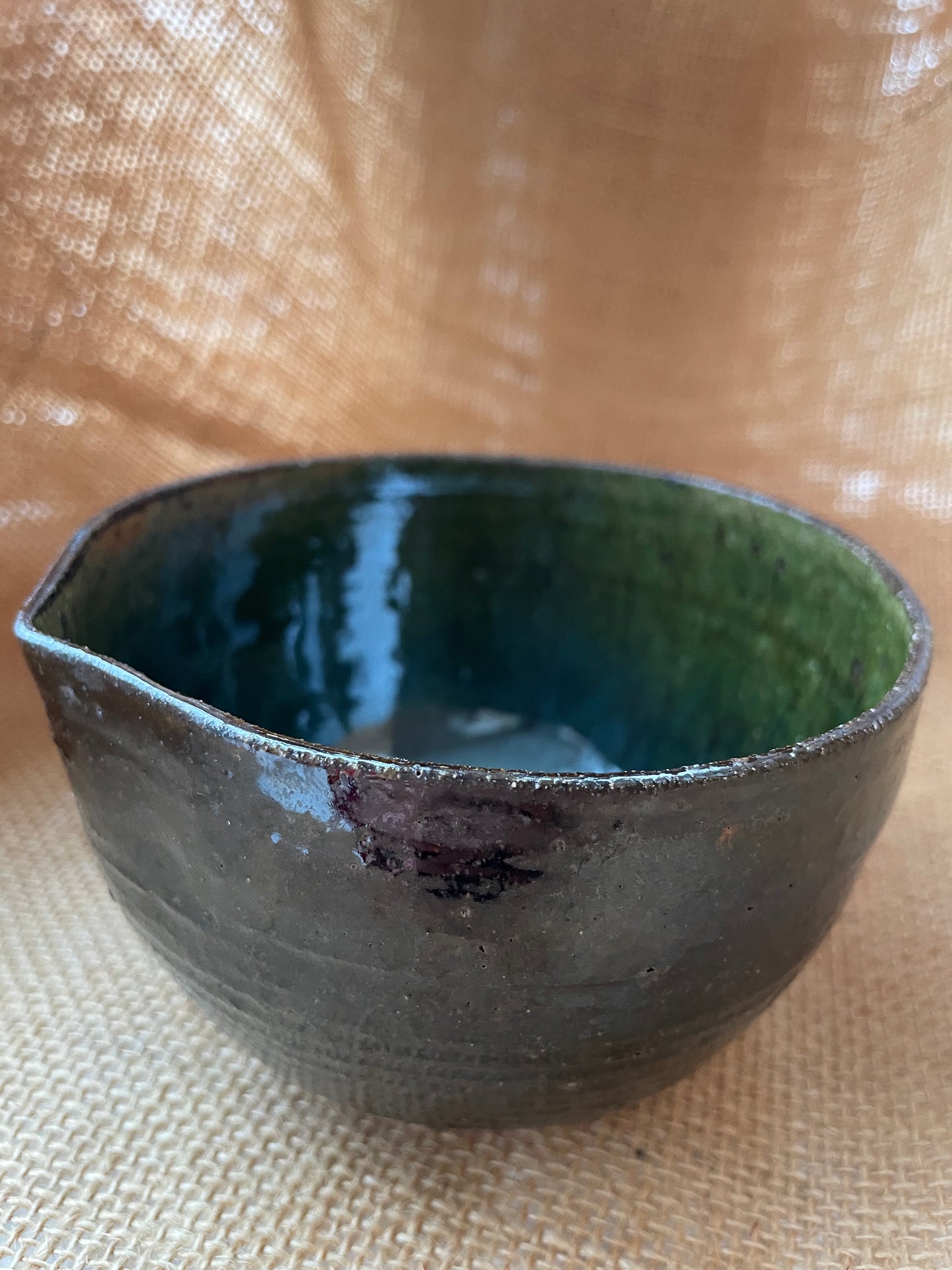 Matcha bowl in jade, handmade ceramics #3