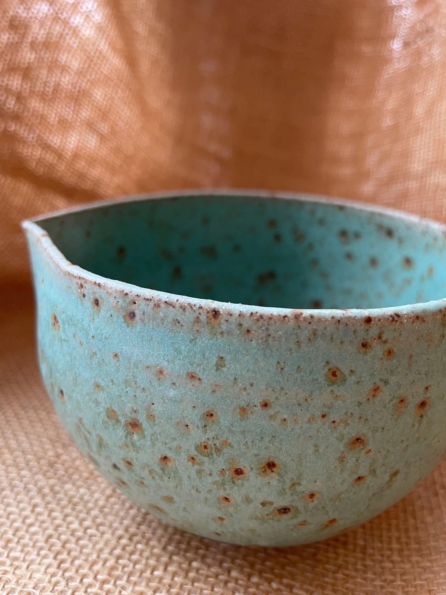 Matcha bowl in green, handmade ceramics #5