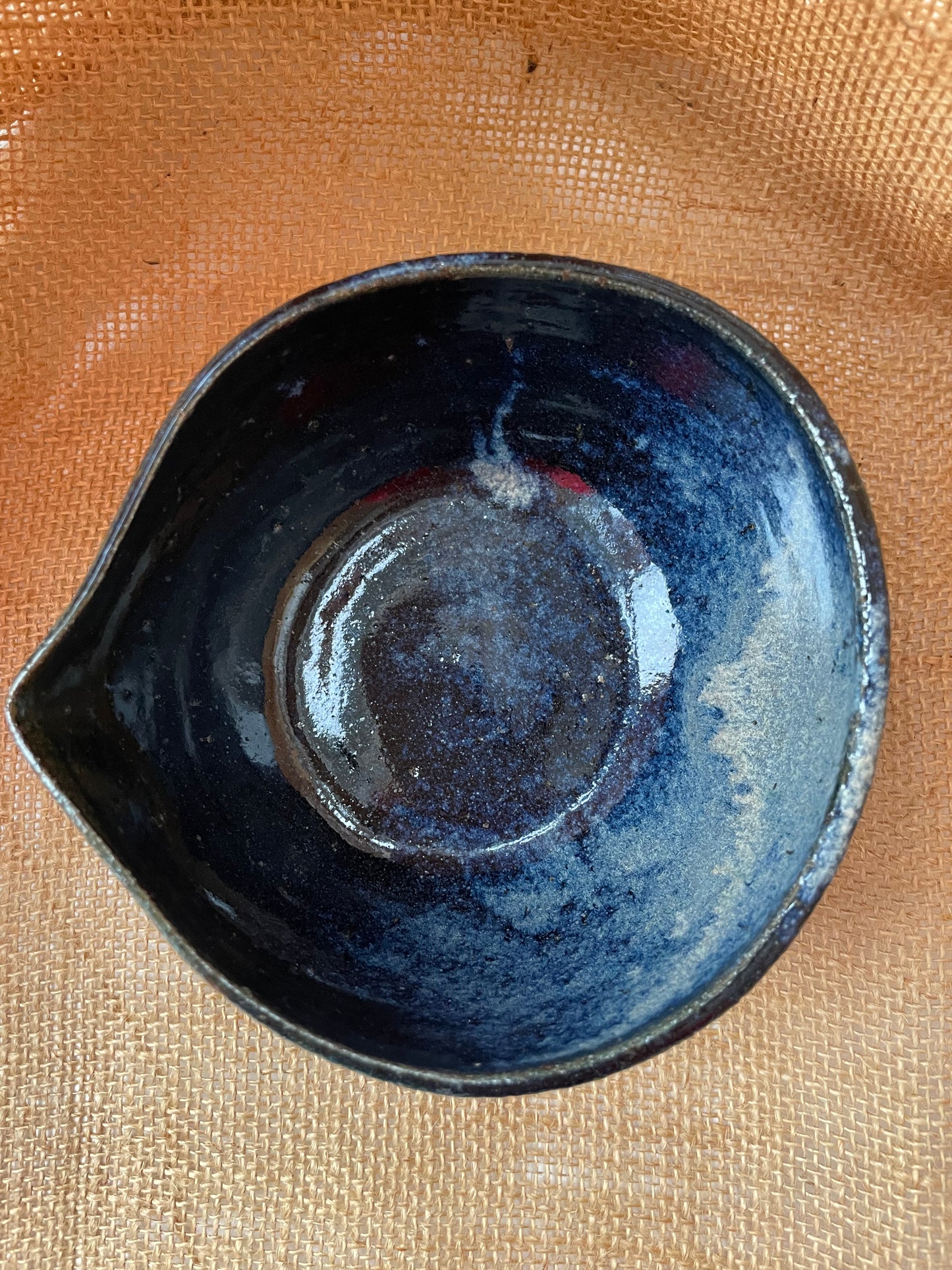 Matcha bowl in starry blue, handmade ceramics #2