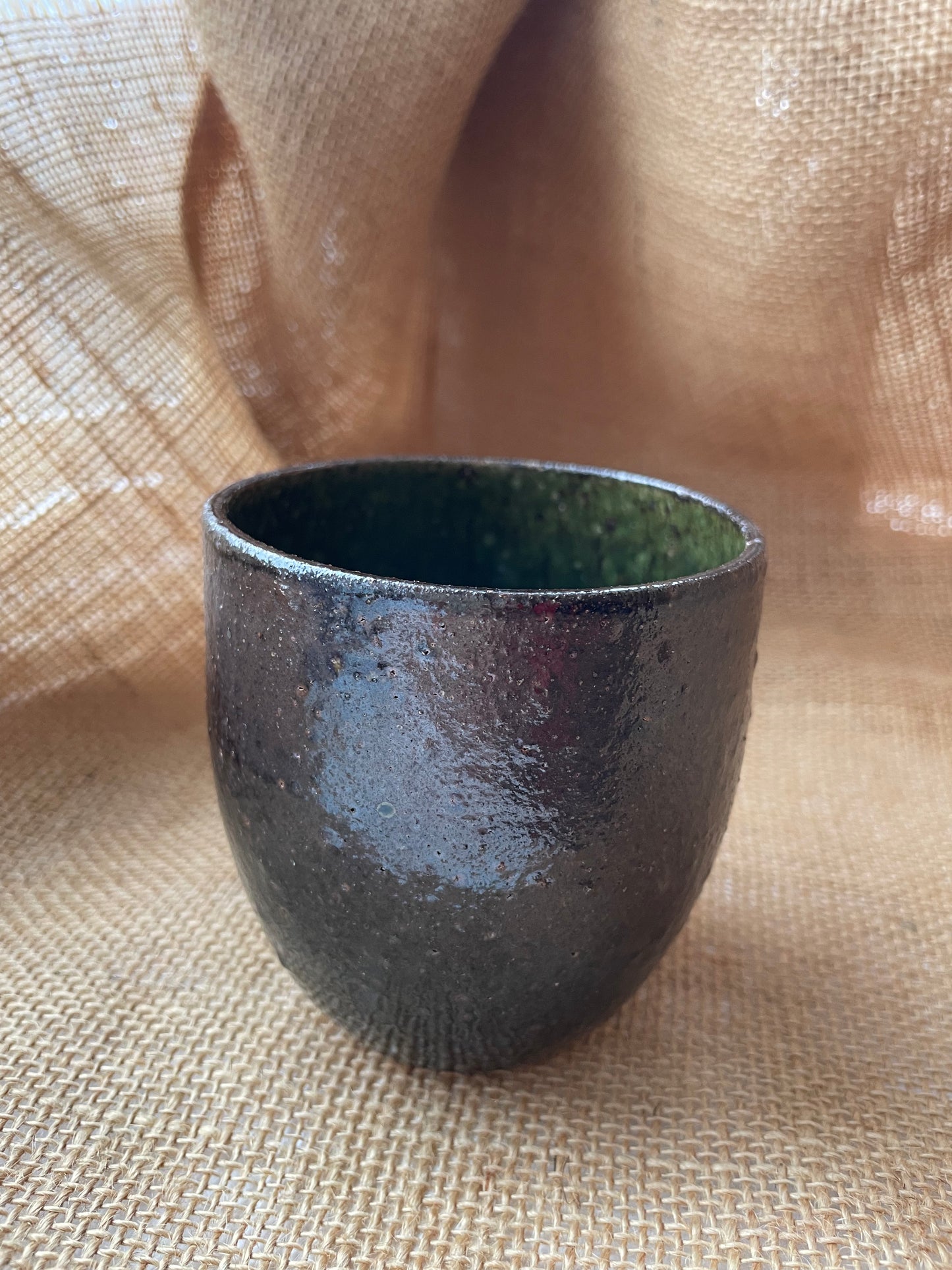Mug in jade, round shape, handmade ceramics #3