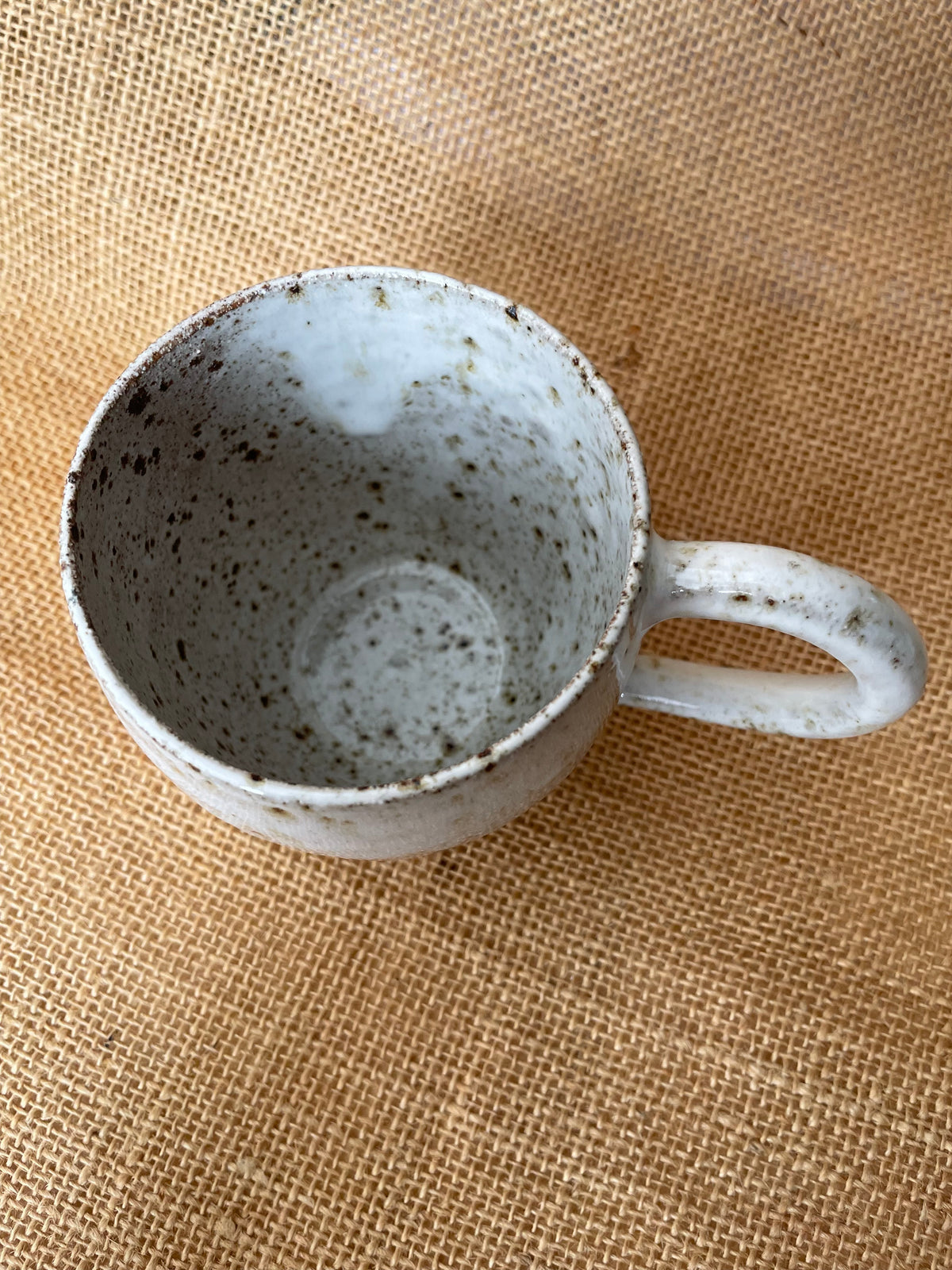Question Mug in white, handmade ceramics #1