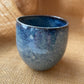 Mug in starry blue, heart shape, handmade ceramics #2