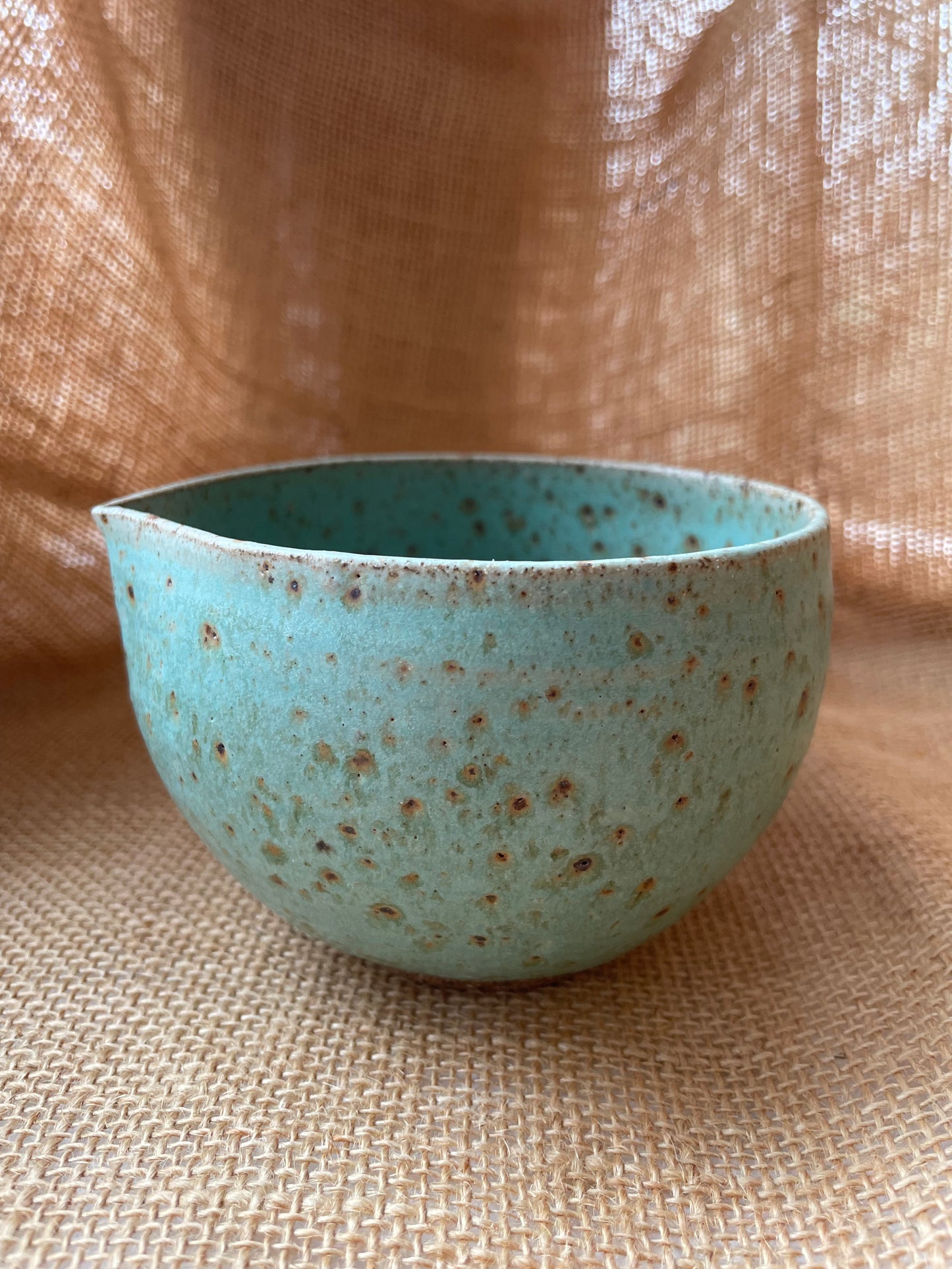 Matcha bowl in green, handmade ceramics #5