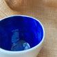 Mug in sky blue and white, pebble shape, handmade ceramics #5