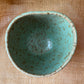 Mug in green, pebble shape, handmade ceramics #1
