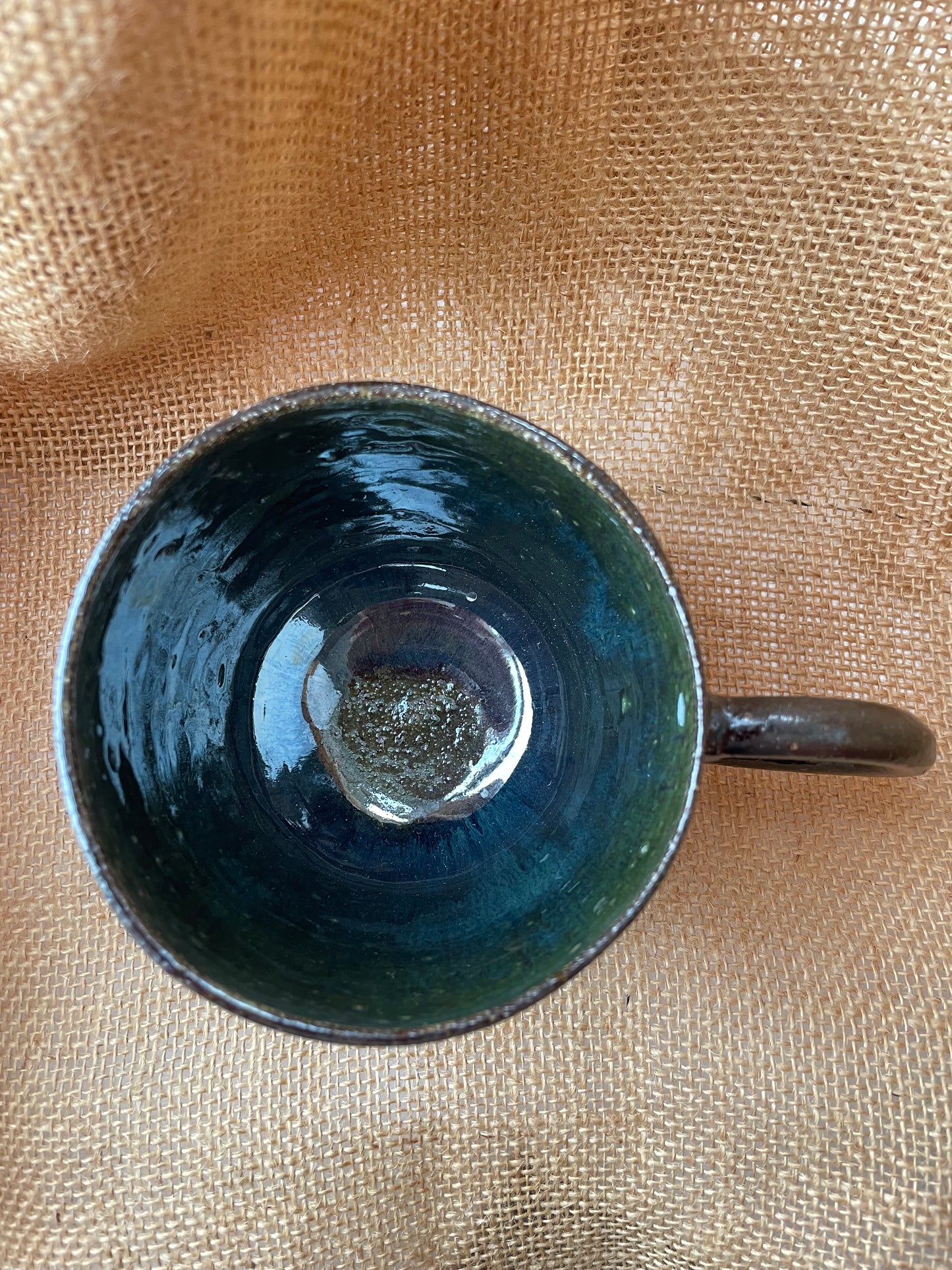 Question Mug in jade, handmade ceramics #3