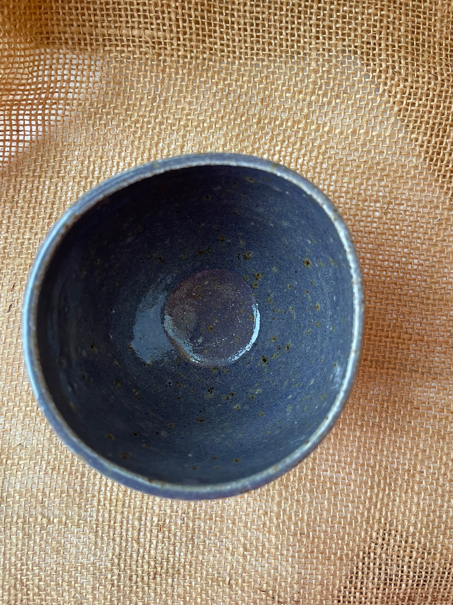 Mug in purple, pebble shape, handmade ceramics #2