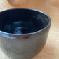 Mug in black with gold specks, round shape, handmade ceramics #2