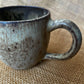 Question Mug in light brown, grogged, handmade ceramics #3