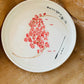 Sakura plate #6, sketch on porcelain