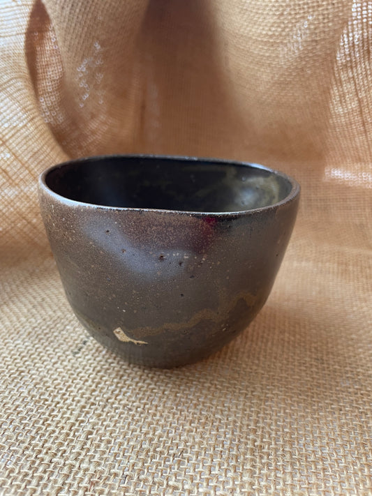 Mug in brown, apple shape, handmade ceramics #7