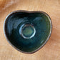 Mug in jade, heart shape, handmade ceramics #1