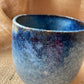Mug in starry blue, heart shape, handmade ceramics #2