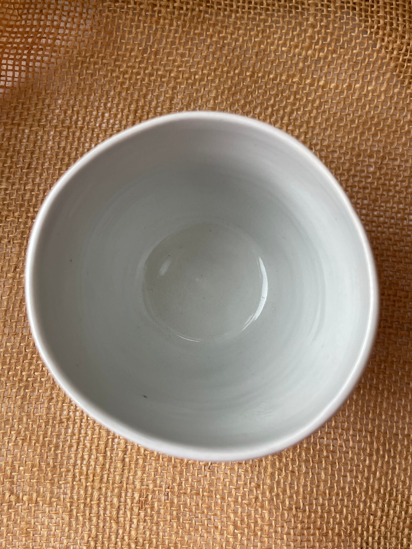 Mug in light blue, pebble shape, handmade ceramics #2