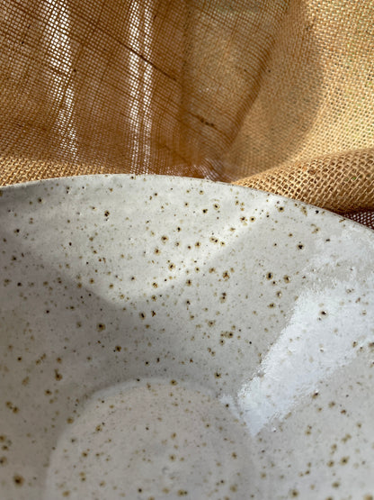 Bowl in white, handmade ceramics