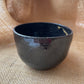 Mug in black with gold specks, pebble shape, handmade ceramics #3
