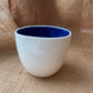 Mug in sky blue and white, pebble shape, handmade ceramics #5