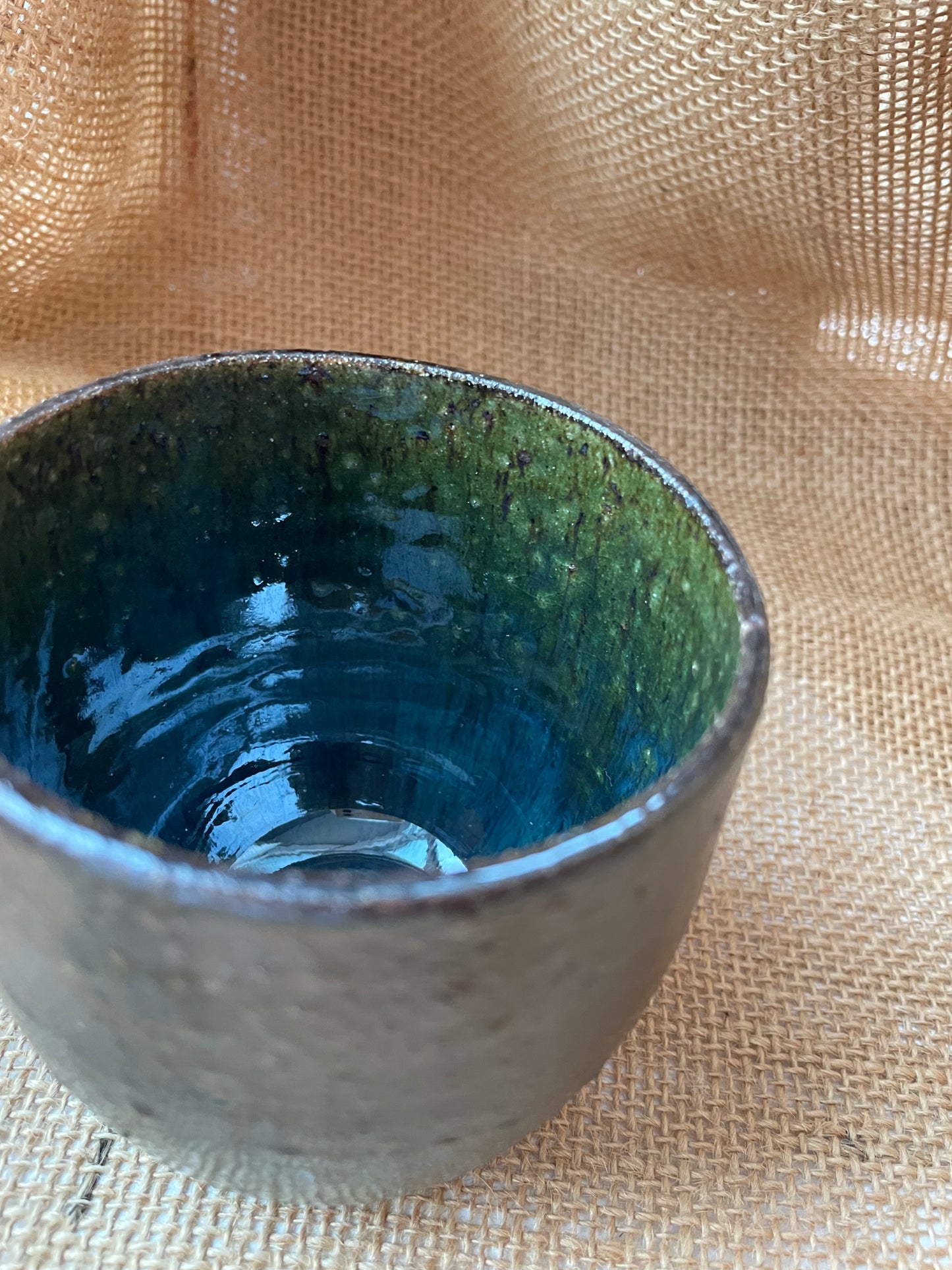 Mug in jade, round shape, handmade ceramics #3