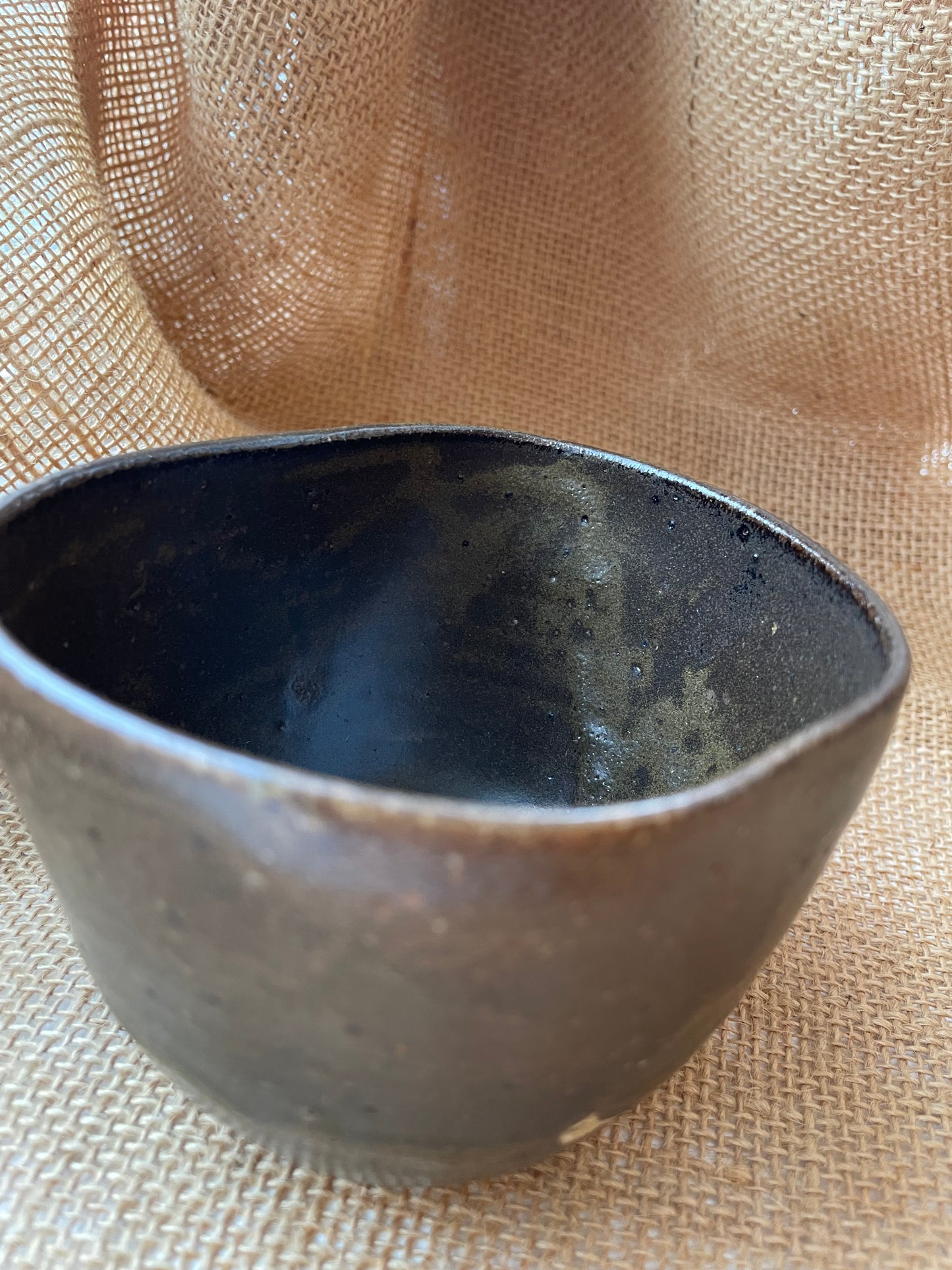 Mug in brown, apple shape, handmade ceramics #7