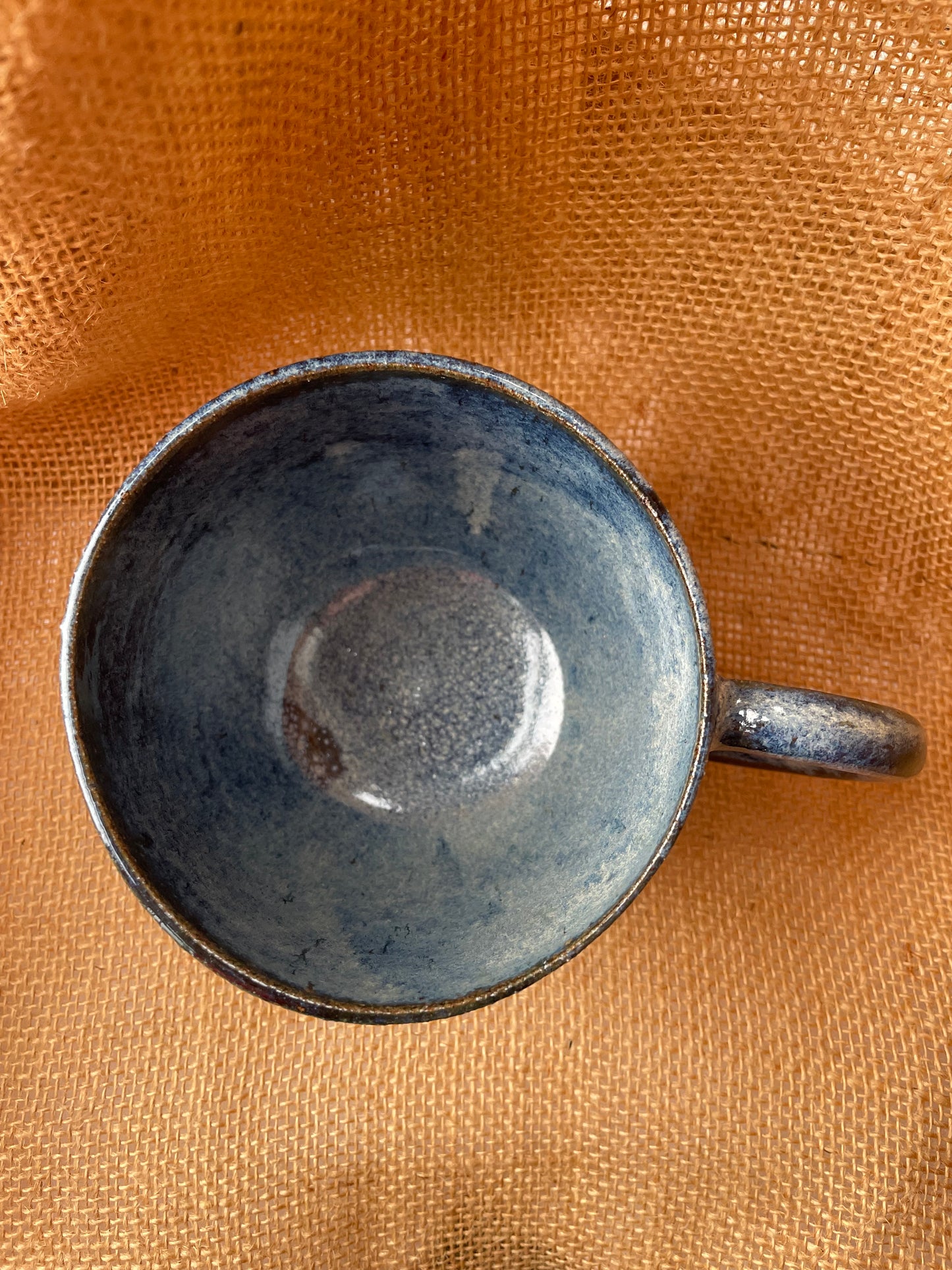 Question Mug in starry blue, handmade ceramics #4