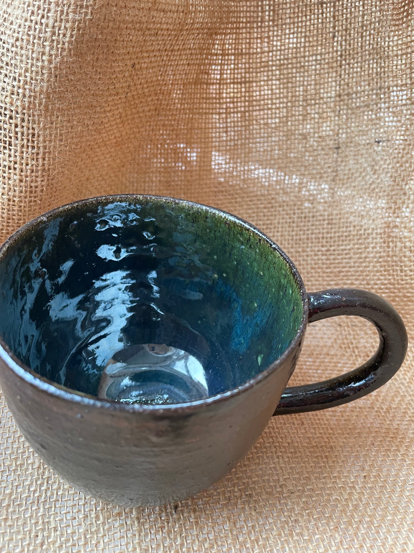 Question Mug in jade, handmade ceramics #3