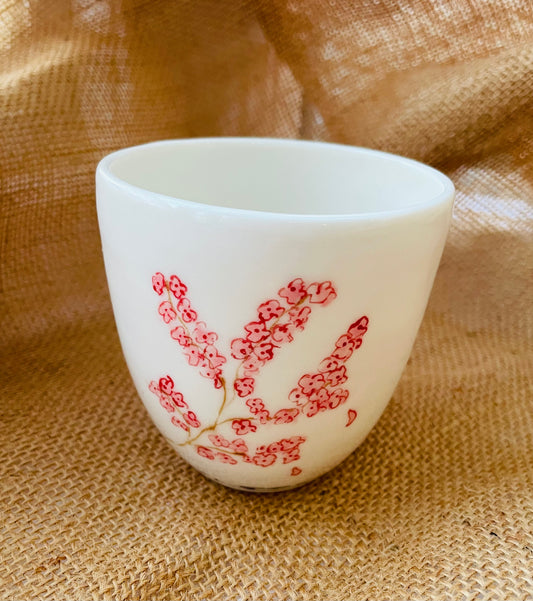 Sakura mug #4, sketch on porcelain