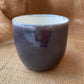 Mug in white and purple, pebble shape, handmade ceramics #3
