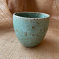 Mug in green, pebble shape, handmade ceramics #1