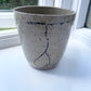 Be Water pot in flecked grey, handmade ceramics