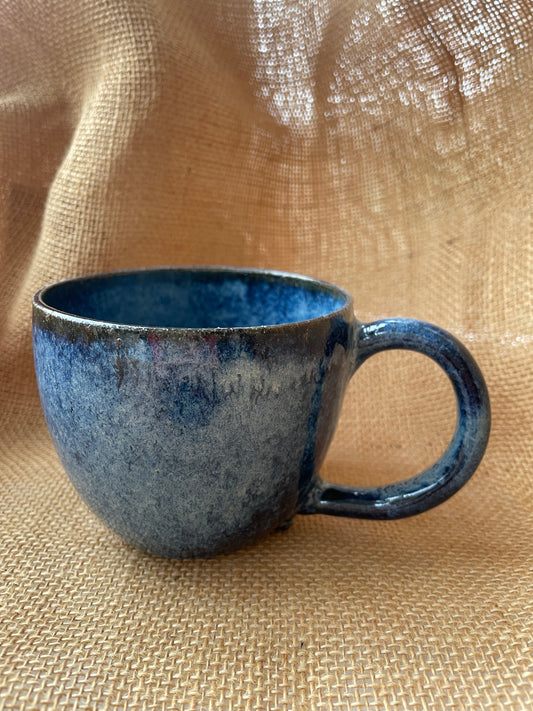 Question Mug in starry blue, handmade ceramics #4
