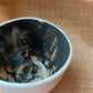 Mug in brown and white, pebble shape, handmade ceramics #6