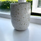 Vase in flecked white, handmade ceramics