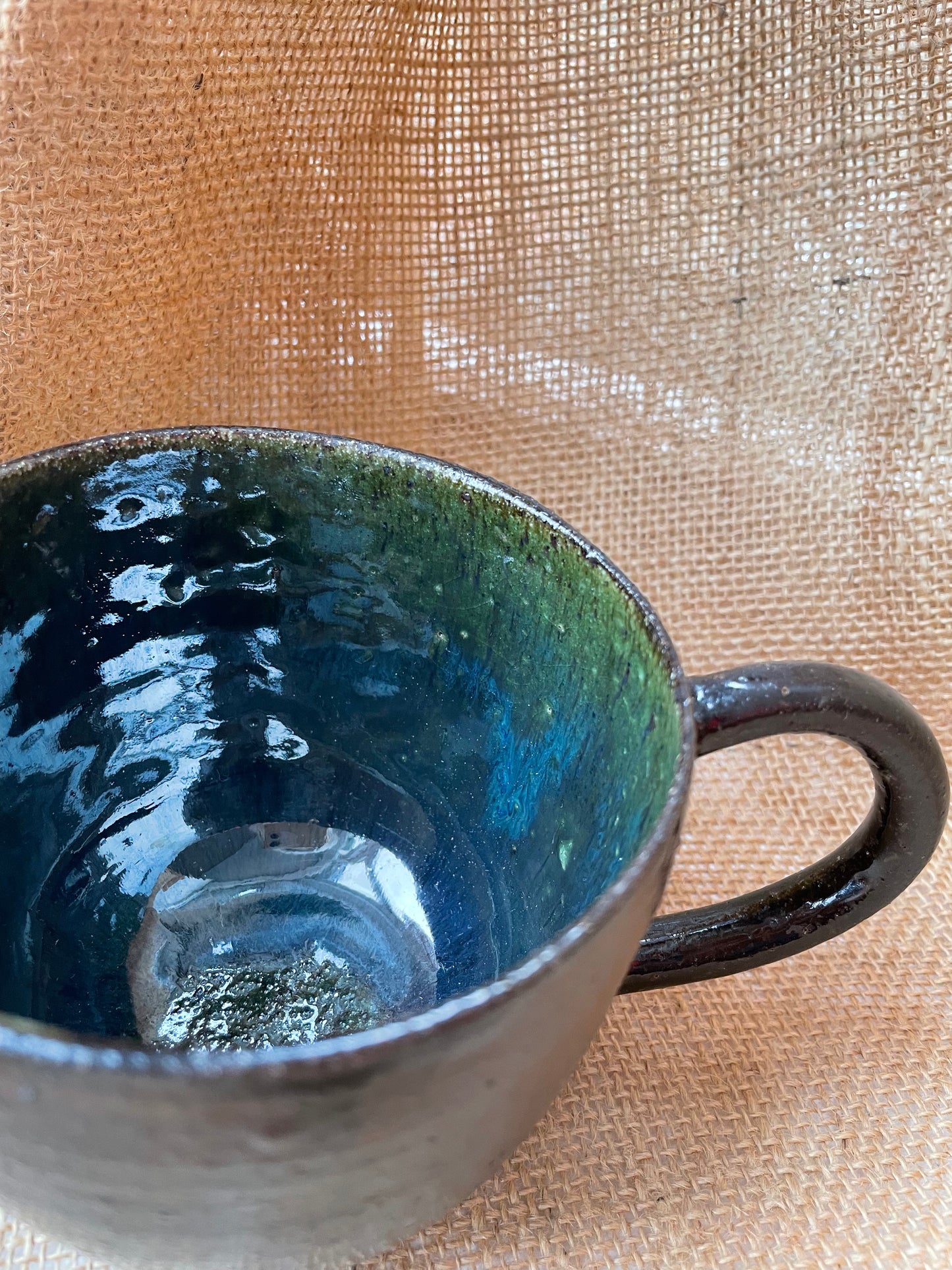 Question Mug in jade, handmade ceramics #3