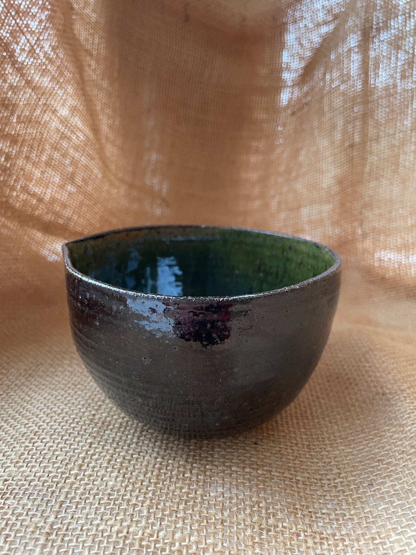 Matcha bowl in jade, handmade ceramics #3