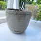 Be Water pot in flecked grey, handmade ceramics