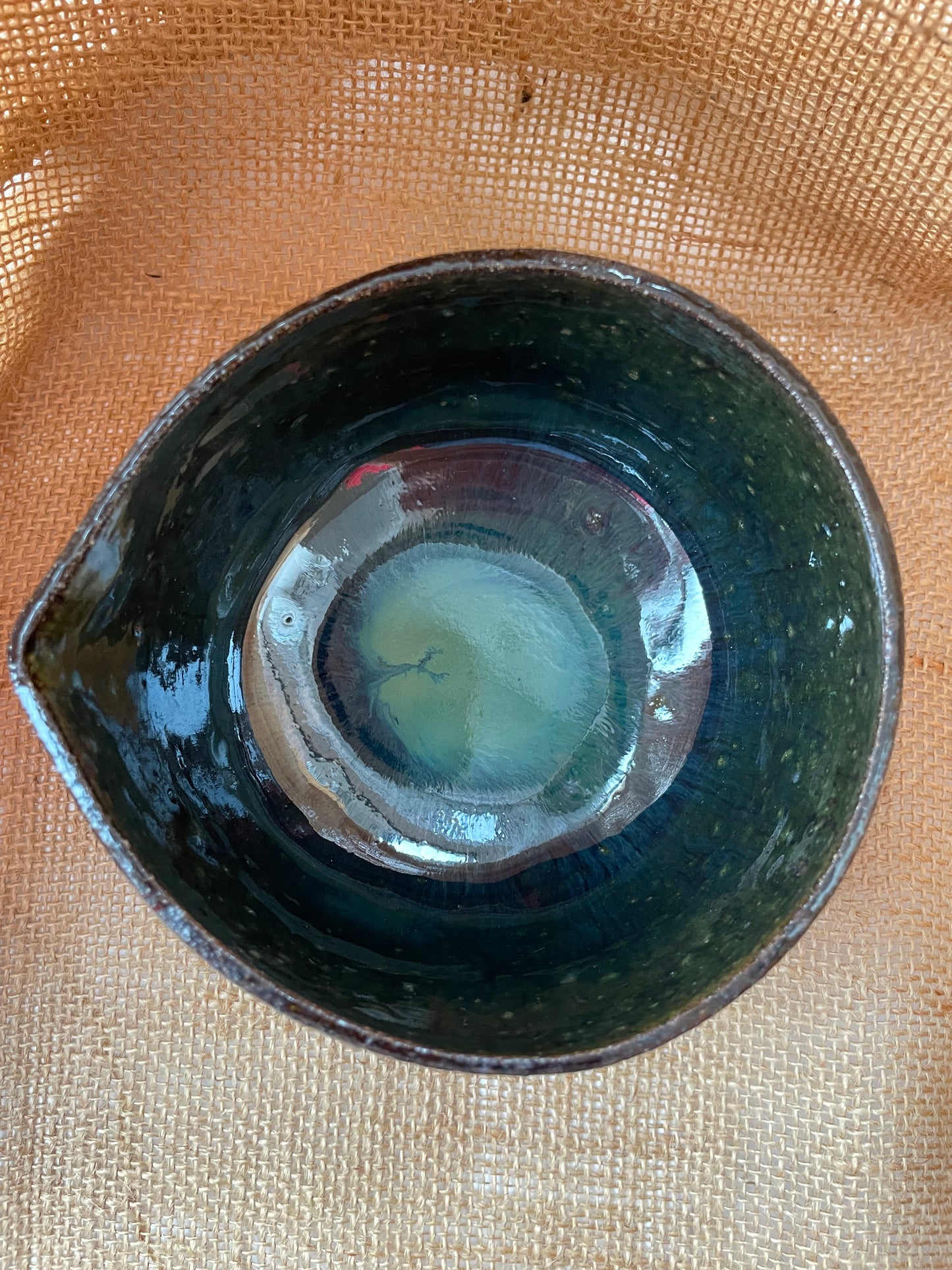 Matcha bowl in jade, handmade ceramics #4