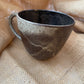 Question Mug in brown, grogged, handmade ceramics