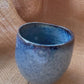 Mug in starry blue, heart shape, handmade ceramics #2