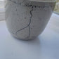 Be Water pot in flecked grey, handmade ceramics