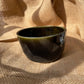 Bowl in black, glossy and smooth, handmade ceramics