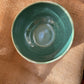Bowl in jade, glossy and smooth, handmade ceramics