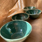 Bowl in jade, glossy and smooth, handmade ceramics