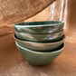 Bowl in jade, glossy and smooth, handmade ceramics