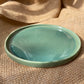 Mini plate in jade, glossy and smooth, Porcelain, handmade ceramics