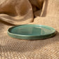 Mini plate in jade, glossy and smooth, Porcelain, handmade ceramics