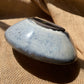 Glossy bowl in light blue, smooth, handmade ceramics